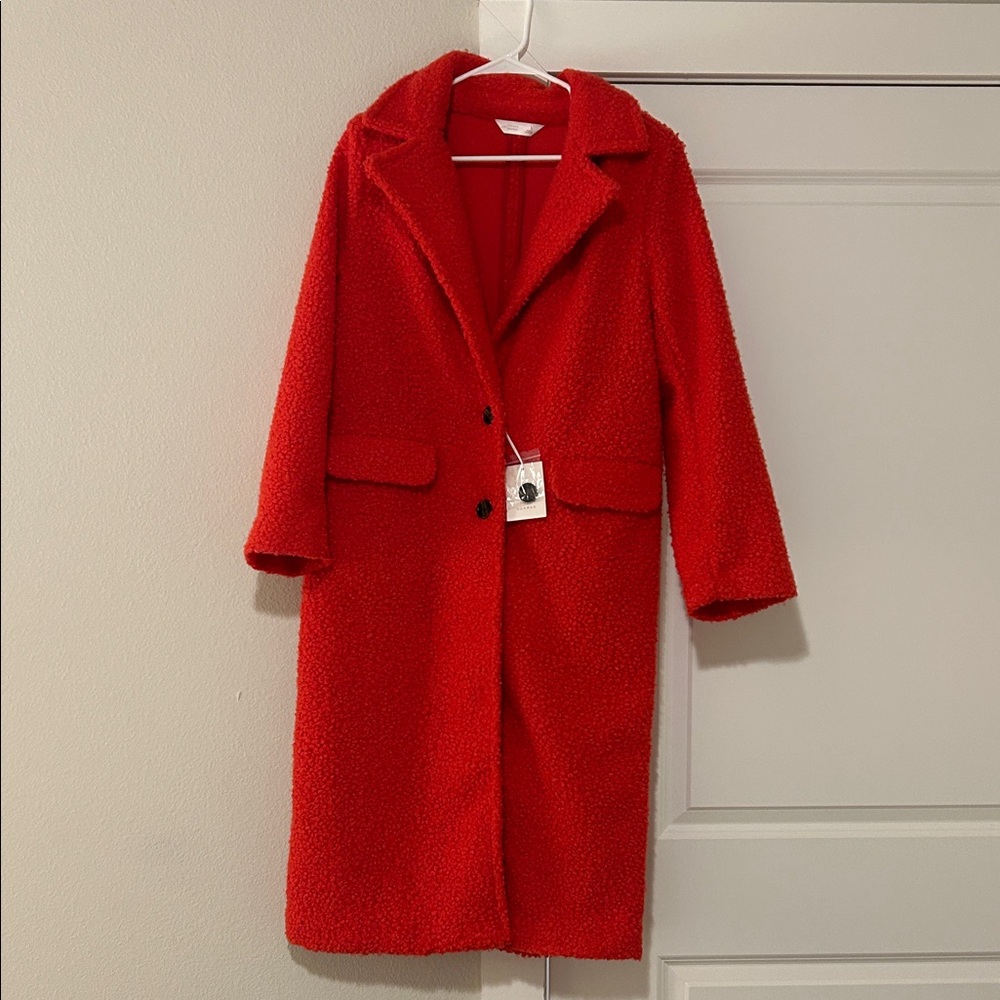 LC Lauren Conrad Red Teddy Jacket